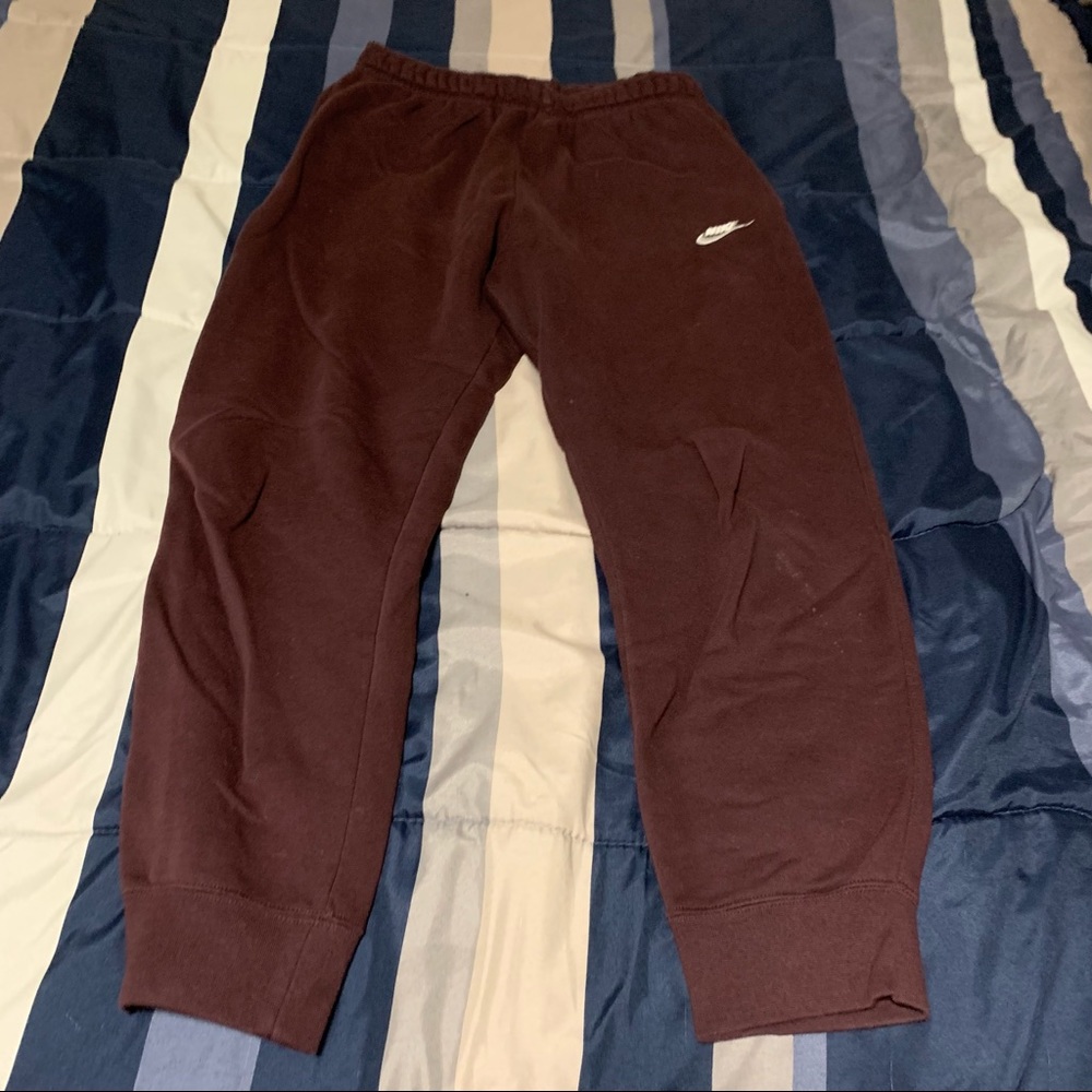 Brown Nike sweatpants
